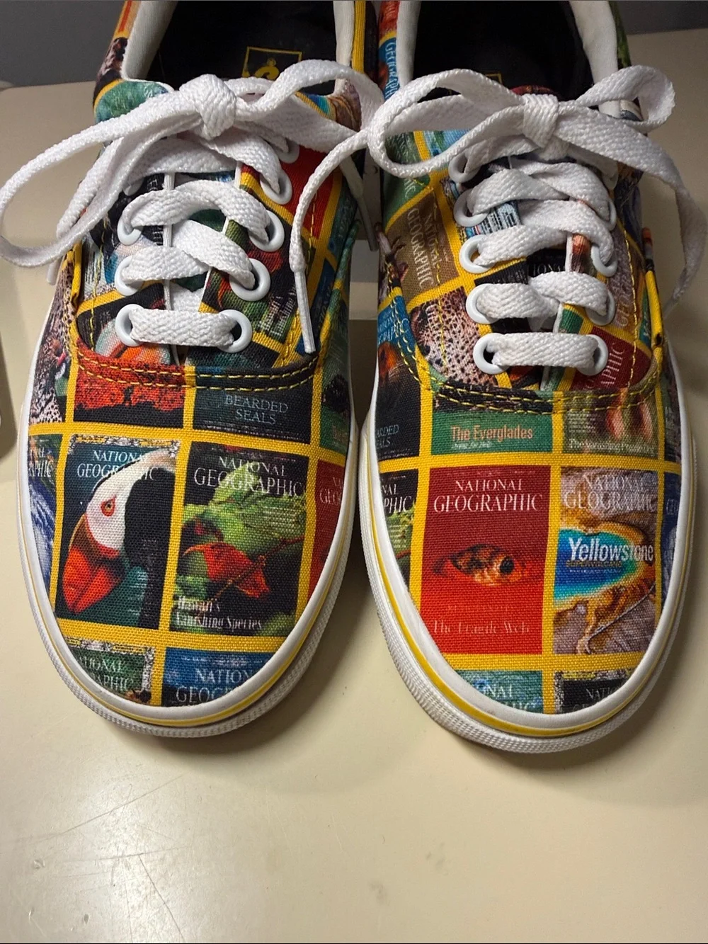 Vans Low-Top National Geographic Sneakers Size 8 Ladies Size 6.5 Men